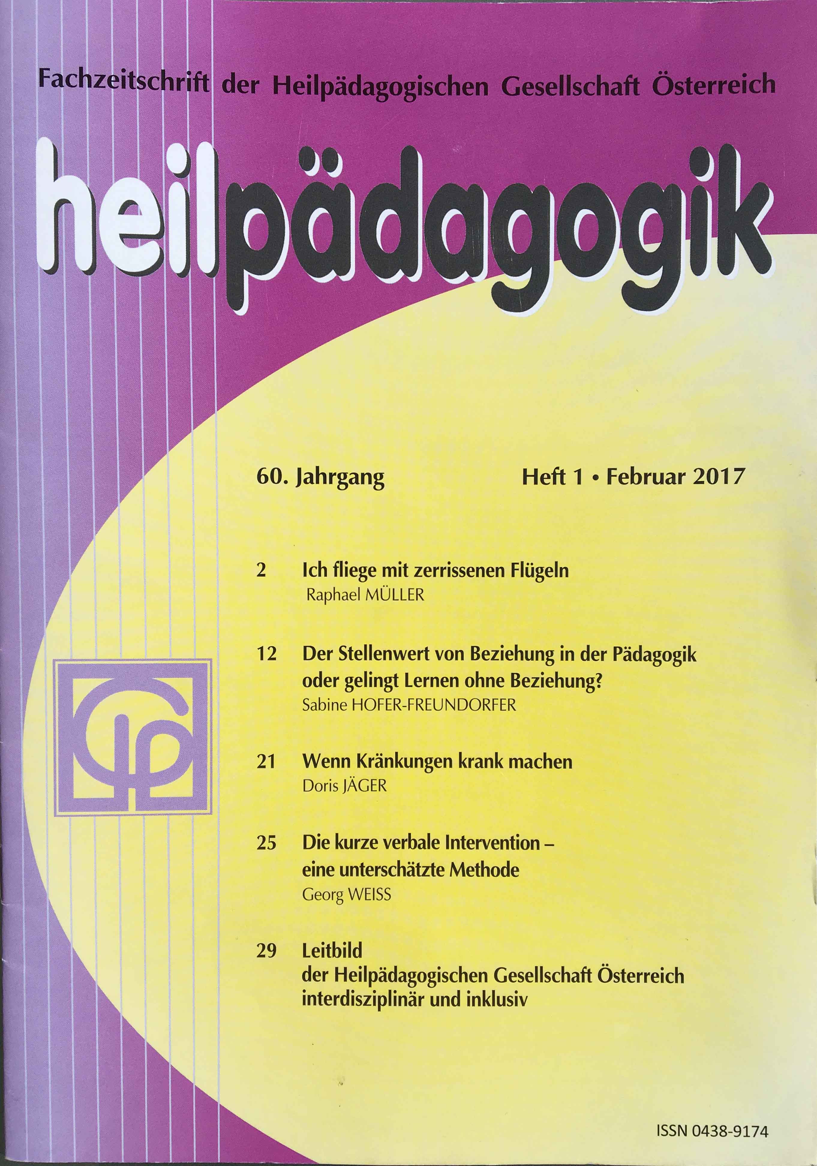 Fachzeitschrift Heilpädagogik